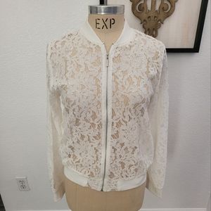 Ee some embroidery zip up jacket new